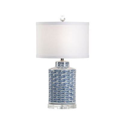 Wildwood Fish Tail White Glaze Ceramic Table Lamp