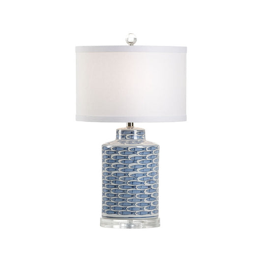 Wildwood Fish Tail White Glaze Ceramic Table Lamp