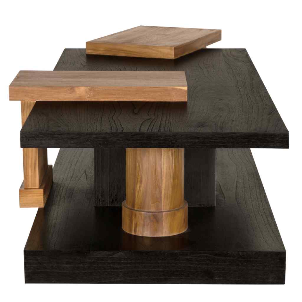 Fleming Wood Black Coffee Table