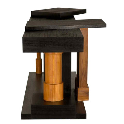 Fleming Wooden Black Console Table