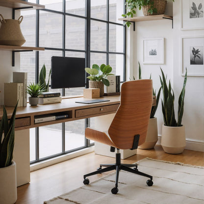 Zuo Modern Flex Faux Leather High Back Office Chair