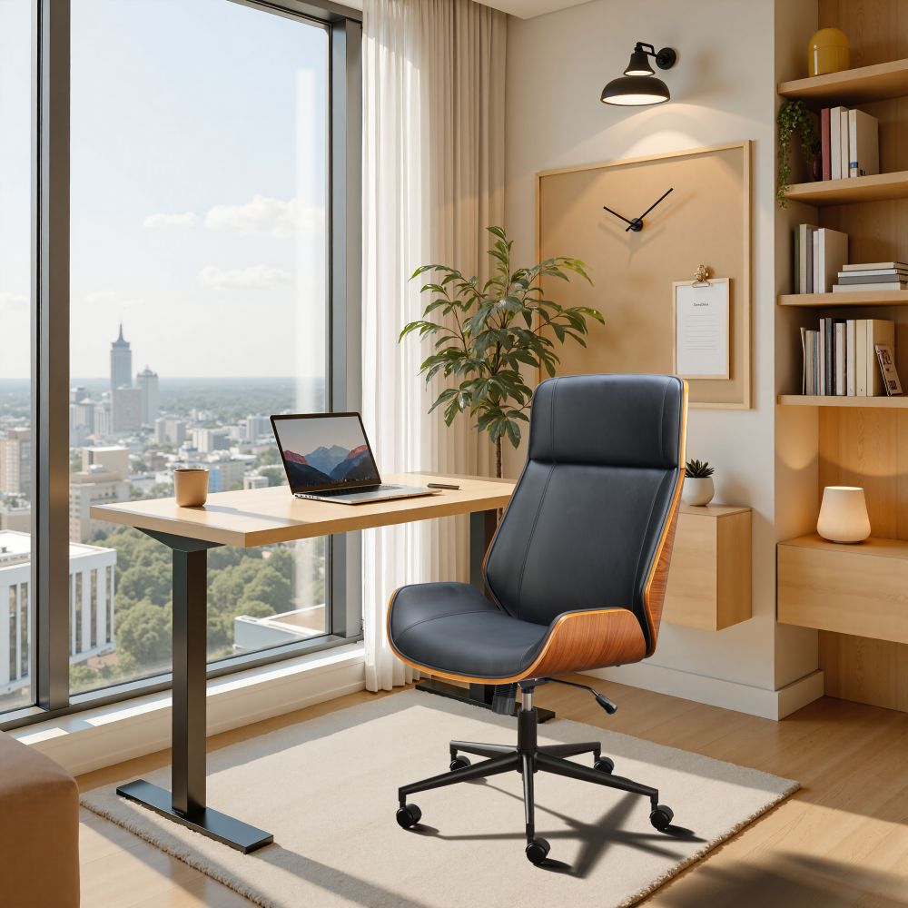 Zuo Modern Flex Faux Leather High Back Office Chair