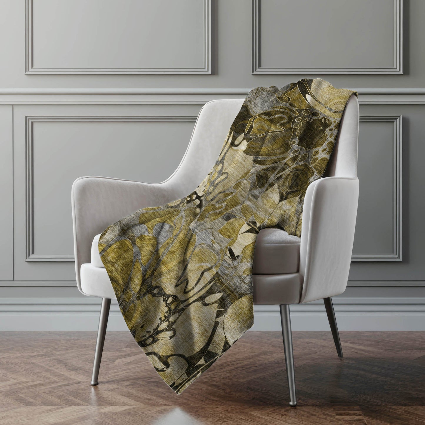 Addison Rugs Floral Brown Washable Indoor-Outdoor Rug