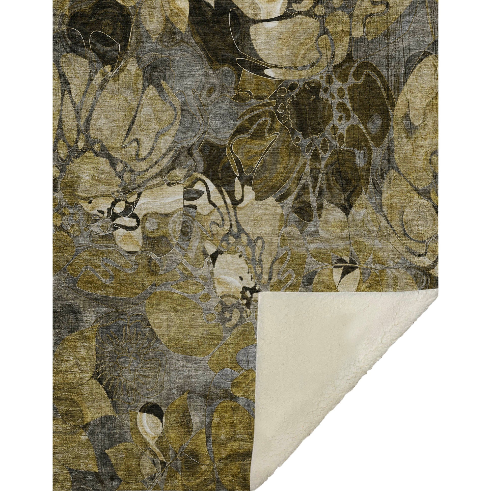 Addison Rugs Floral Brown Washable Indoor-Outdoor Rug