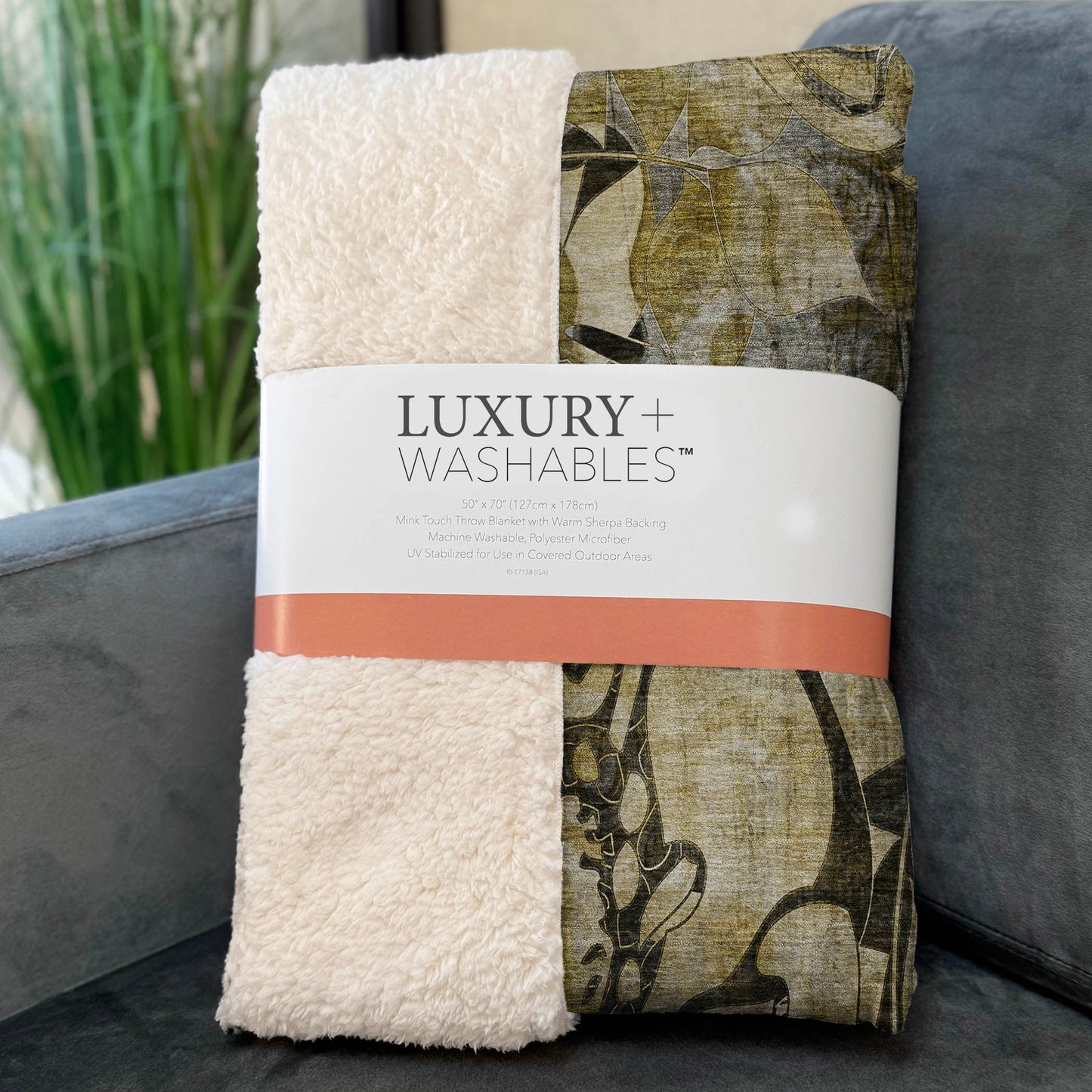 Addison Rugs Floral Brown Washable Indoor-Outdoor Rug