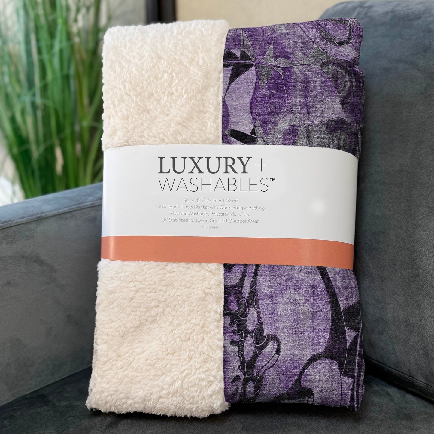 Addison Rugs Floral Purple Washable Indoor-Outdoor Rug