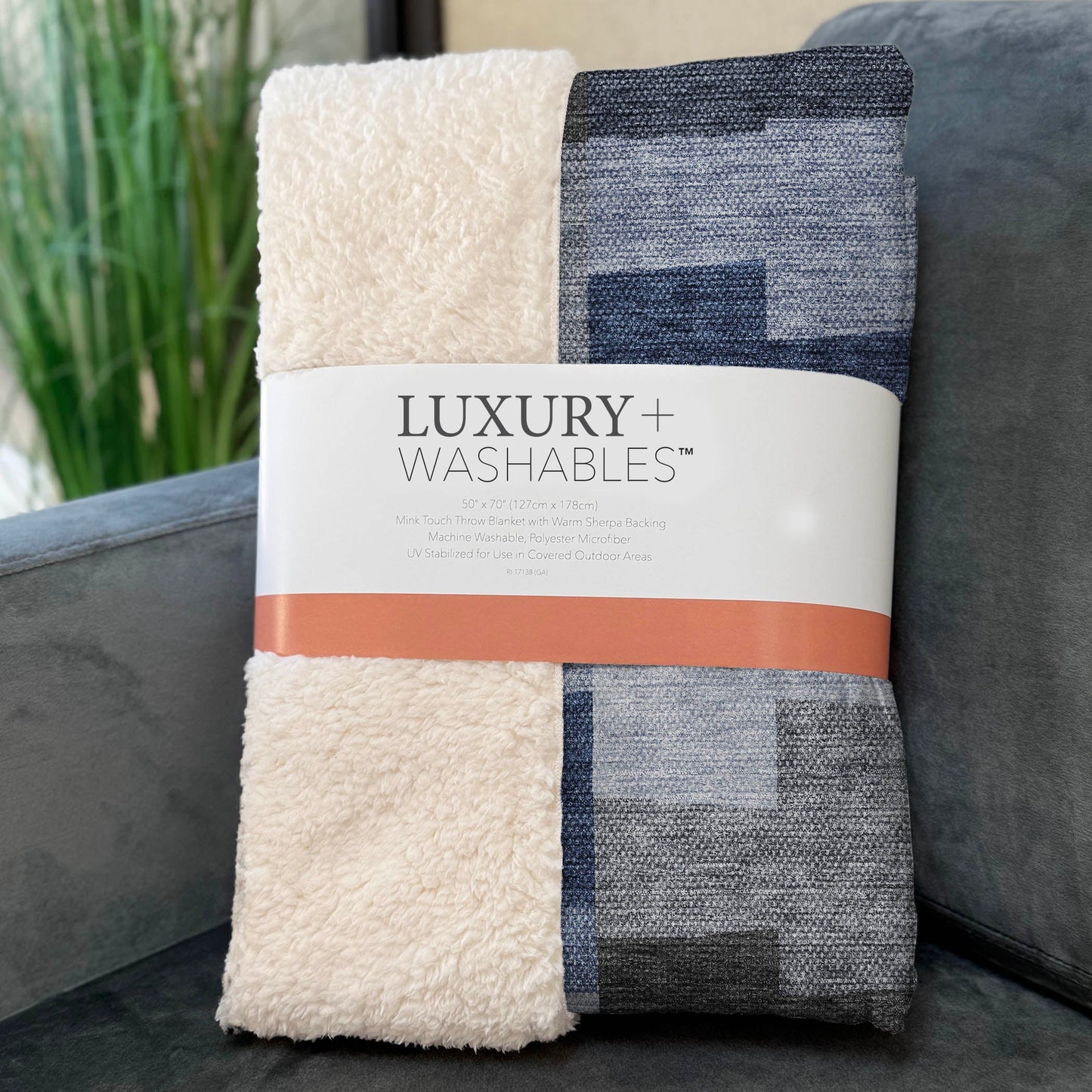 Addison Rugs Flowing Harmony Blue Washable Indoor-Outdoor Rug