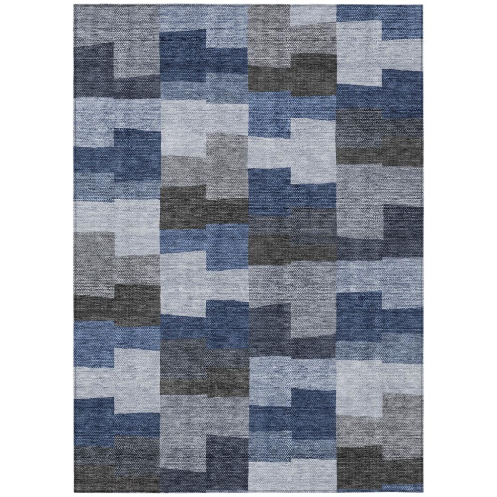 Addison Rugs Flowing Harmony Blue Washable Indoor-Outdoor Rug