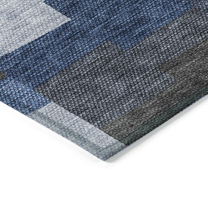 Addison Rugs Flowing Harmony Blue Washable Indoor-Outdoor Rug