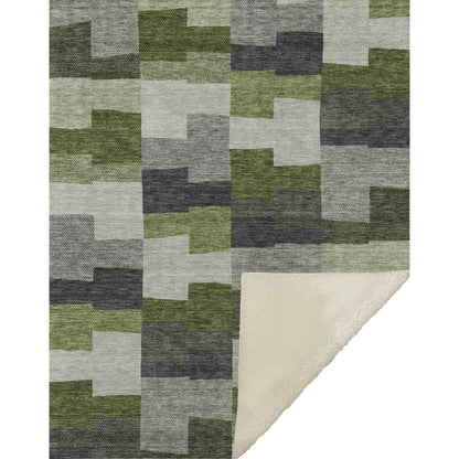 Addison Rugs Flowing Harmony Green Washable Indoor-Outdoor Rug