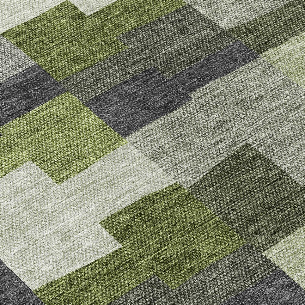 Addison Rugs Flowing Harmony Green Washable Indoor-Outdoor Rug