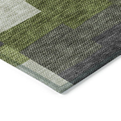 Addison Rugs Flowing Harmony Green Washable Indoor-Outdoor Rug