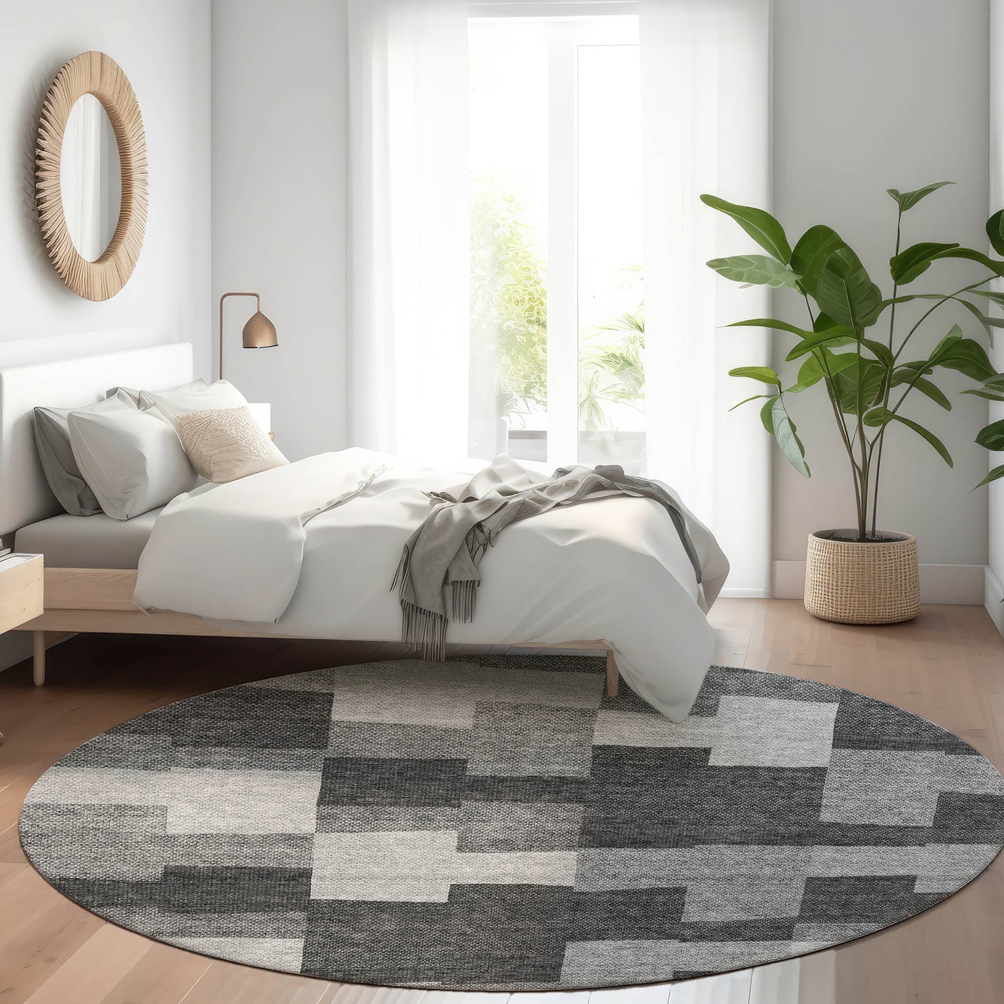 Addison Rugs Flowing Harmony Grey Washable Indoor-Outdoor Rug
