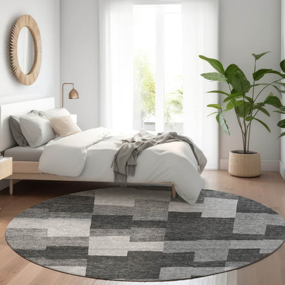Addison Rugs Flowing Harmony Grey Washable Indoor-Outdoor Rug