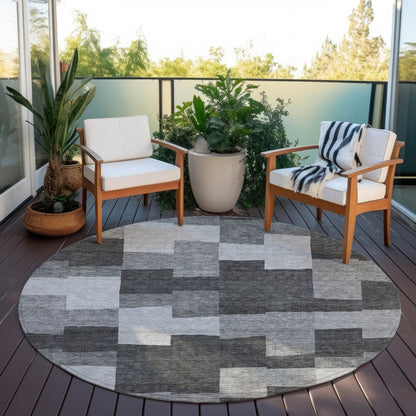 Addison Rugs Flowing Harmony Grey Washable Indoor-Outdoor Rug