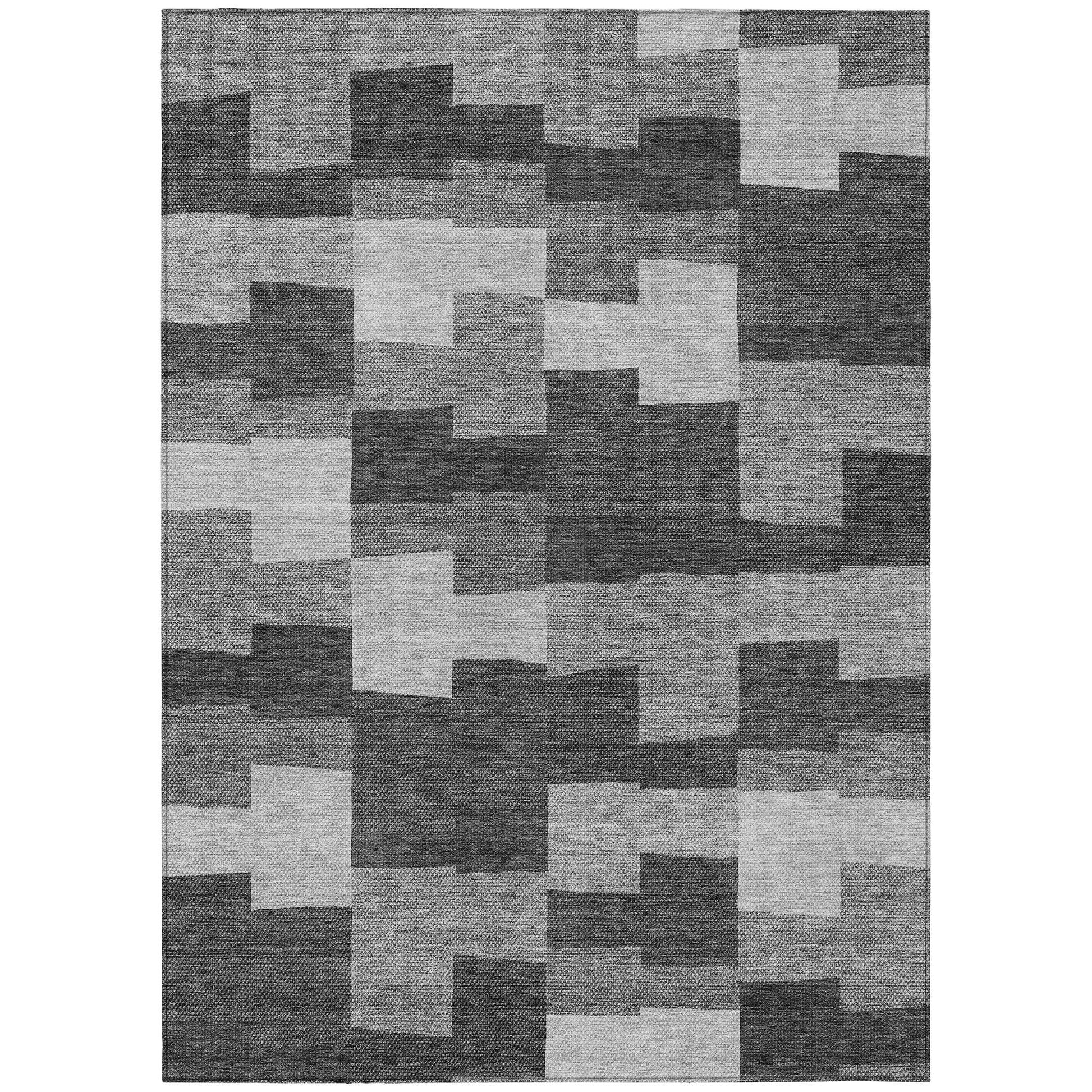 Addison Rugs Flowing Harmony Grey Washable Indoor-Outdoor Rug