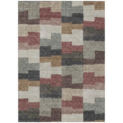 Addison Rugs Flowing Harmony Paprika Washable Indoor-Outdoor Rug