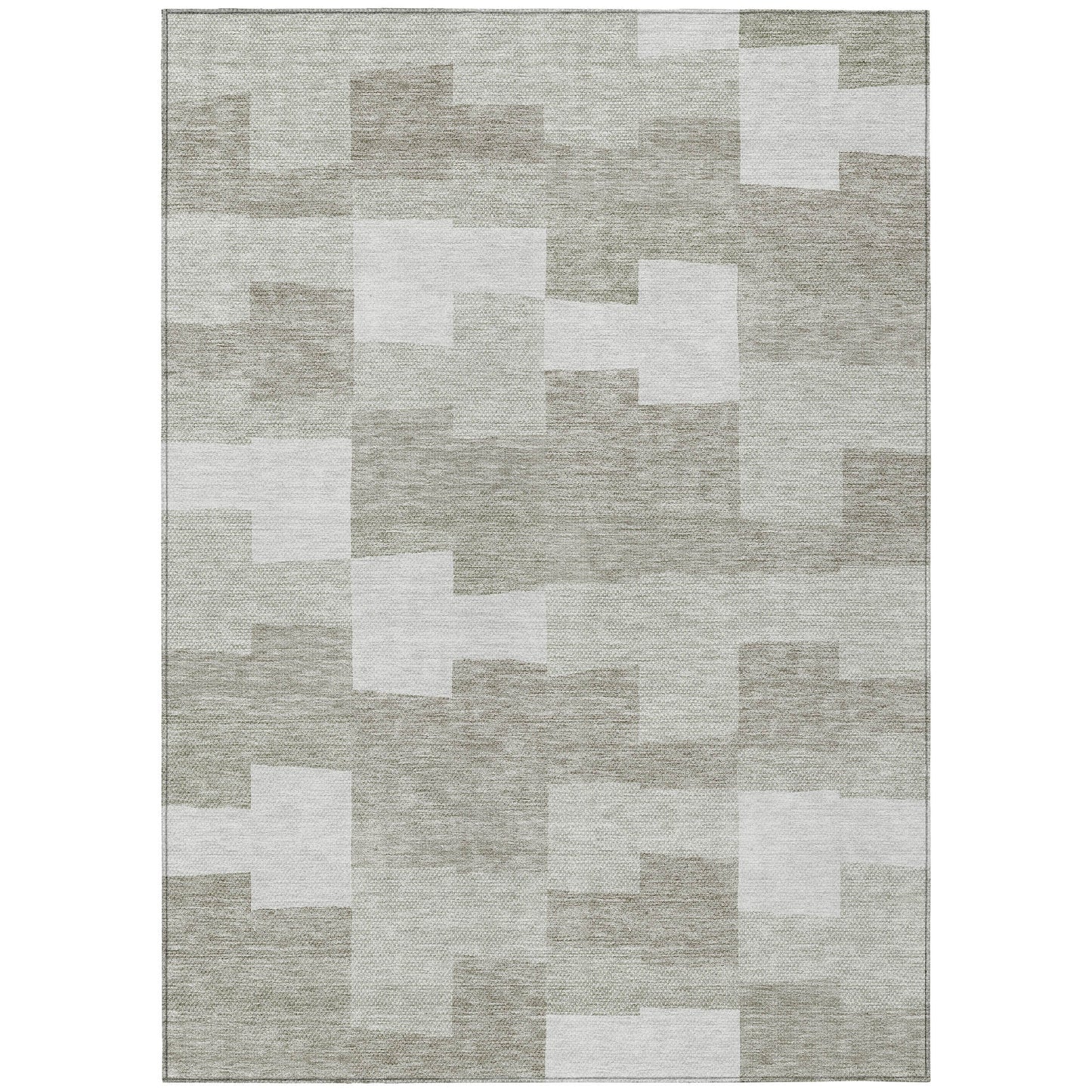 Addison Rugs Flowing Harmony Taupe Washable Indoor-Outdoor Rug