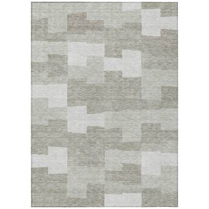 Addison Rugs Flowing Harmony Taupe Washable Indoor-Outdoor Rug