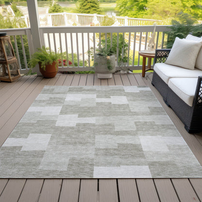 Addison Rugs Flowing Harmony Taupe Washable Indoor-Outdoor Rug