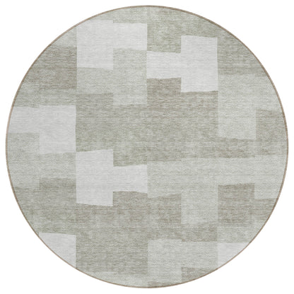 Addison Rugs Flowing Harmony Taupe Washable Indoor-Outdoor Rug