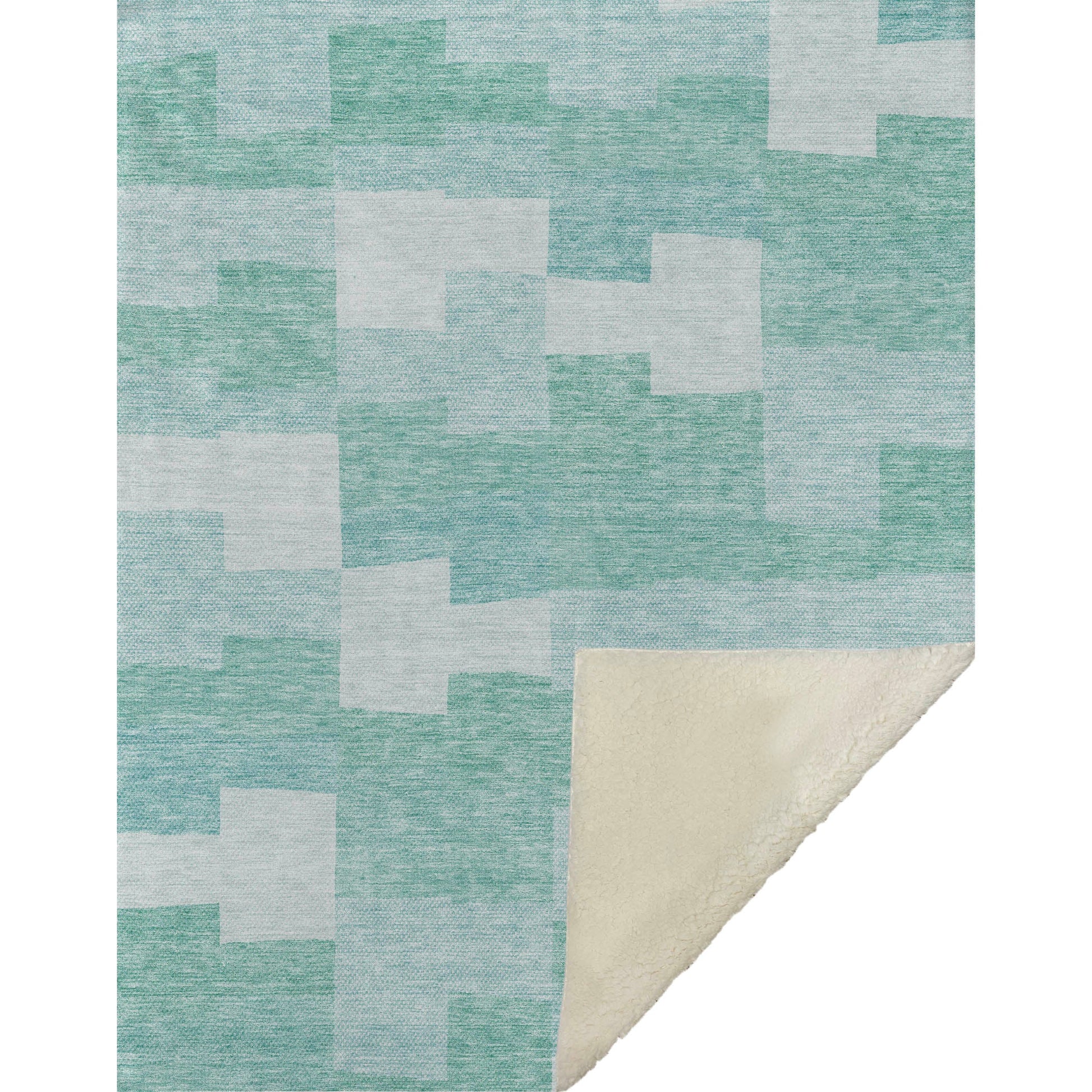 Addison Rugs Flowing Harmony Teal Washable Indoor-Outdoor Rug