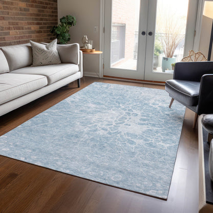 Addison Rugs Fluid Drift Sky Washable Indoor-Outdoor Rug