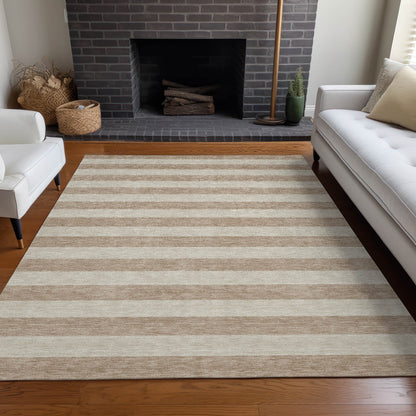 Addison Rugs Fluid Mirage Brown Washable Indoor-Outdoor Rug