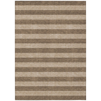 Addison Rugs Fluid Mirage Coffee Washable Indoor-Outdoor Rug