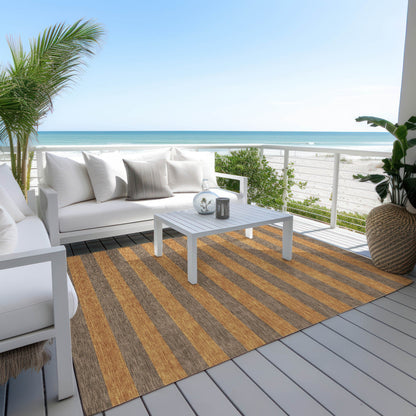 Addison Rugs Fluid Mirage Fudge Washable Indoor-Outdoor Rug