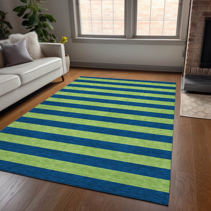 Addison Rugs Fluid Mirage Navy Washable Indoor-Outdoor Rug