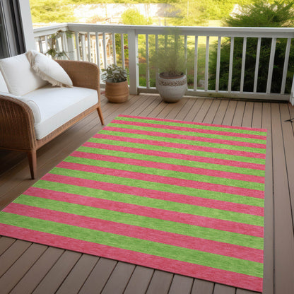 Addison Rugs Fluid Mirage Pink Washable Indoor-Outdoor Rug