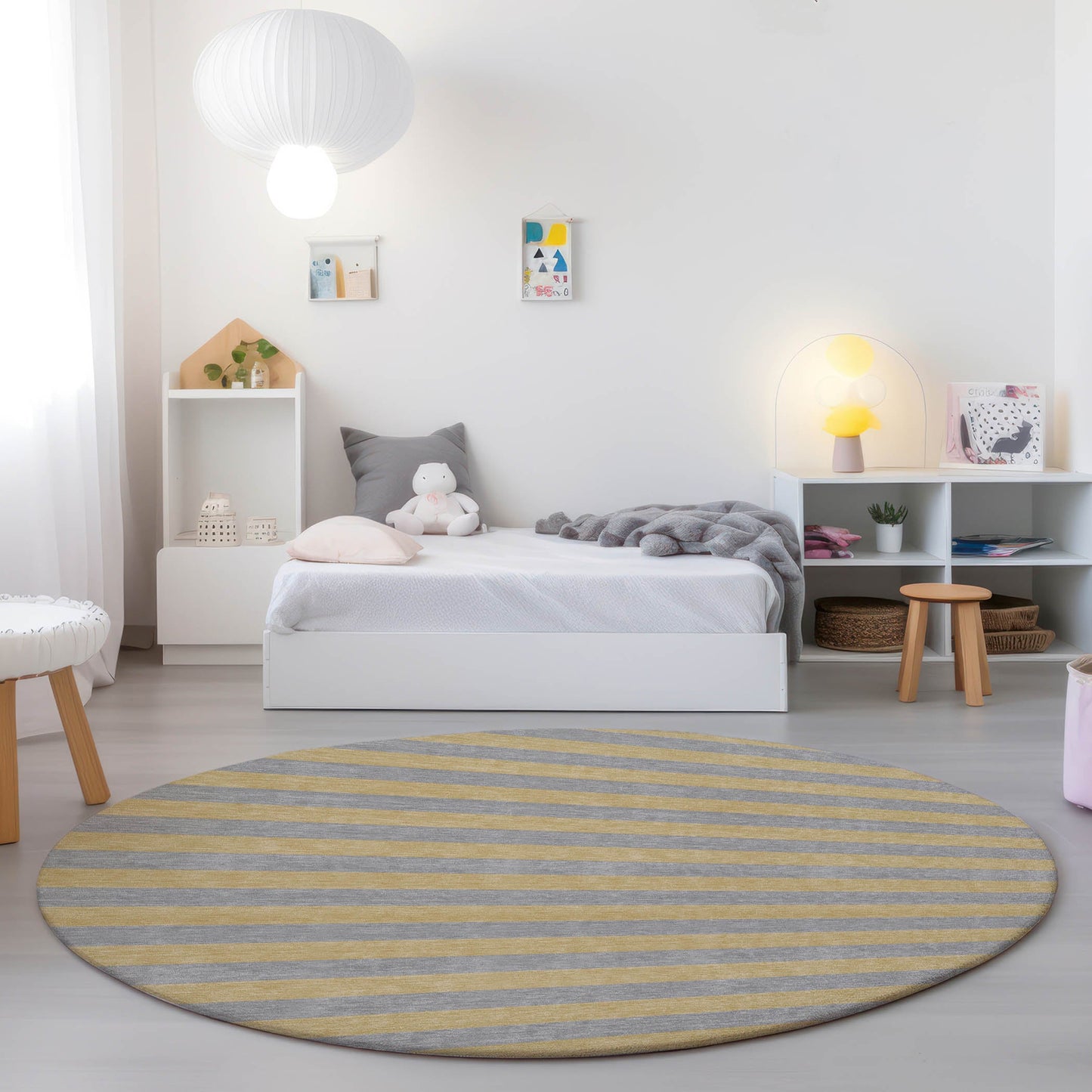 Addison Rugs Fluid Mirage Silver Washable Indoor-Outdoor Rug