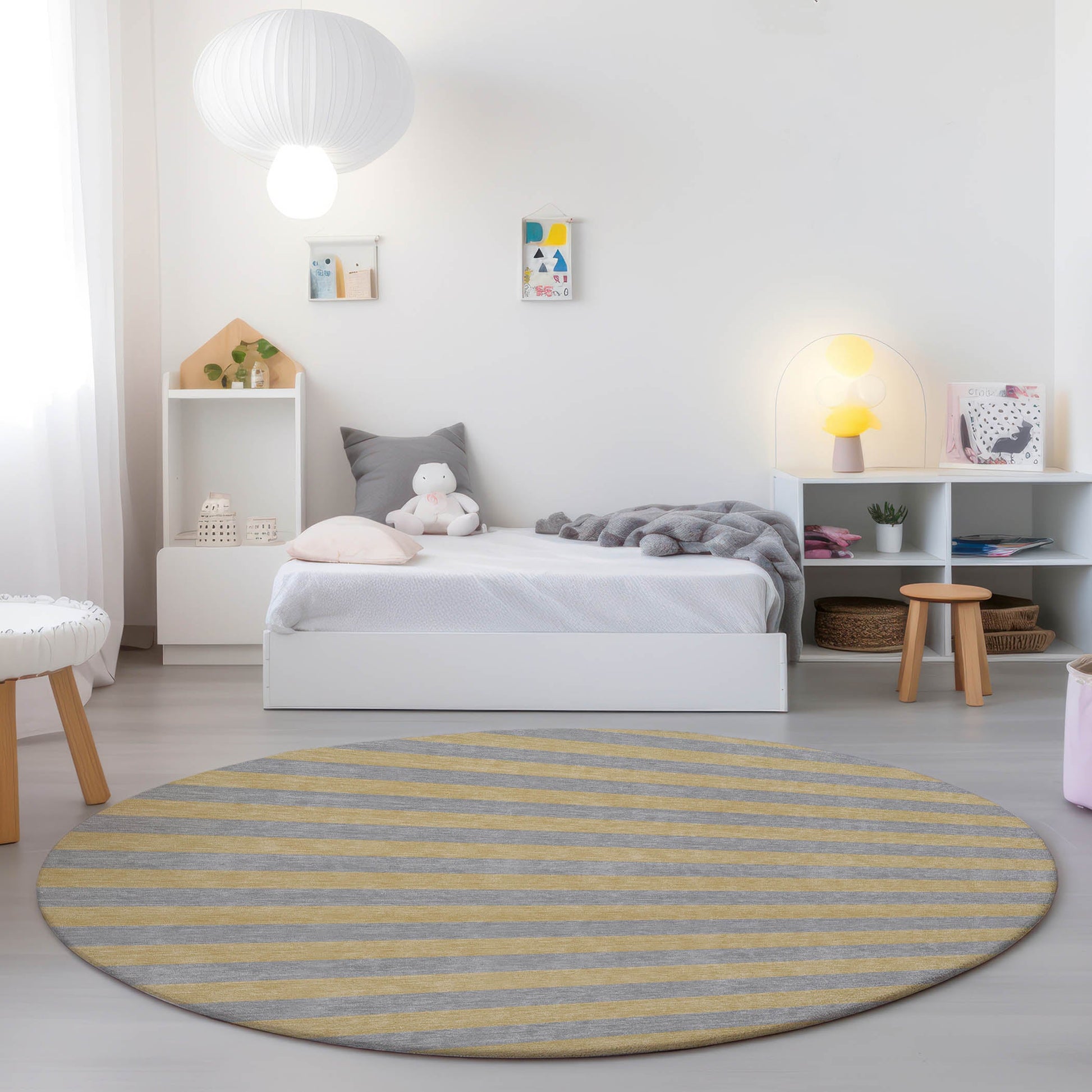 Addison Rugs Fluid Mirage Silver Washable Indoor-Outdoor Rug