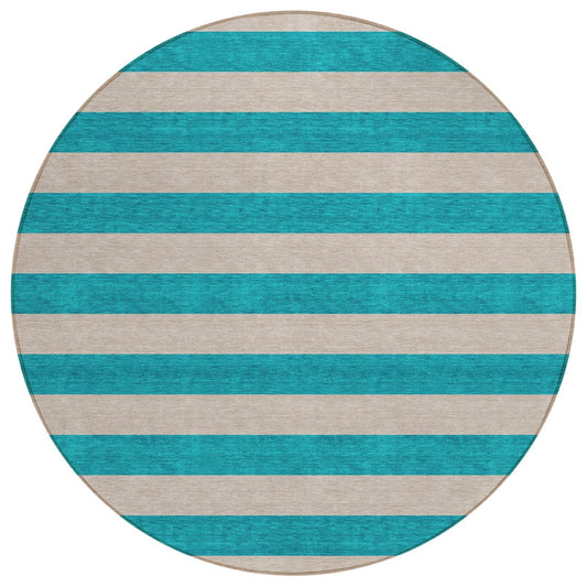 Addison Rugs Fluid Mirage Turquoise Washable Indoor-Outdoor Rug