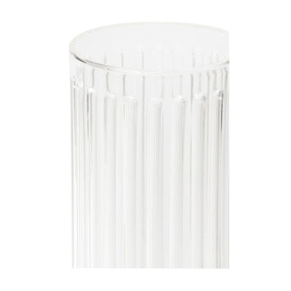 Chelsea House Fluted Acrylic Made Clear Pedestal