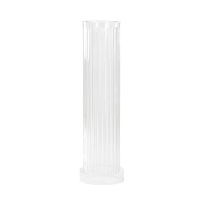 Chelsea House Fluted Acrylic Made Clear Pedestal