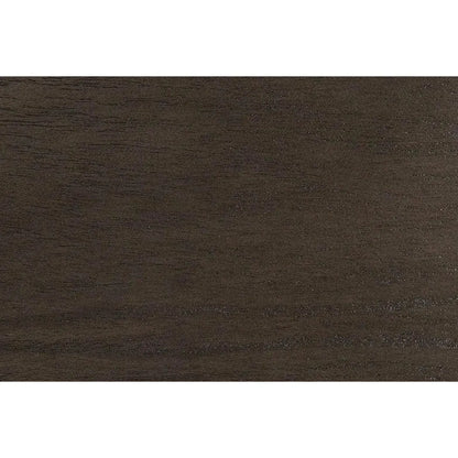 Noir Fluted Side Table, Pale Light Brown Trim
