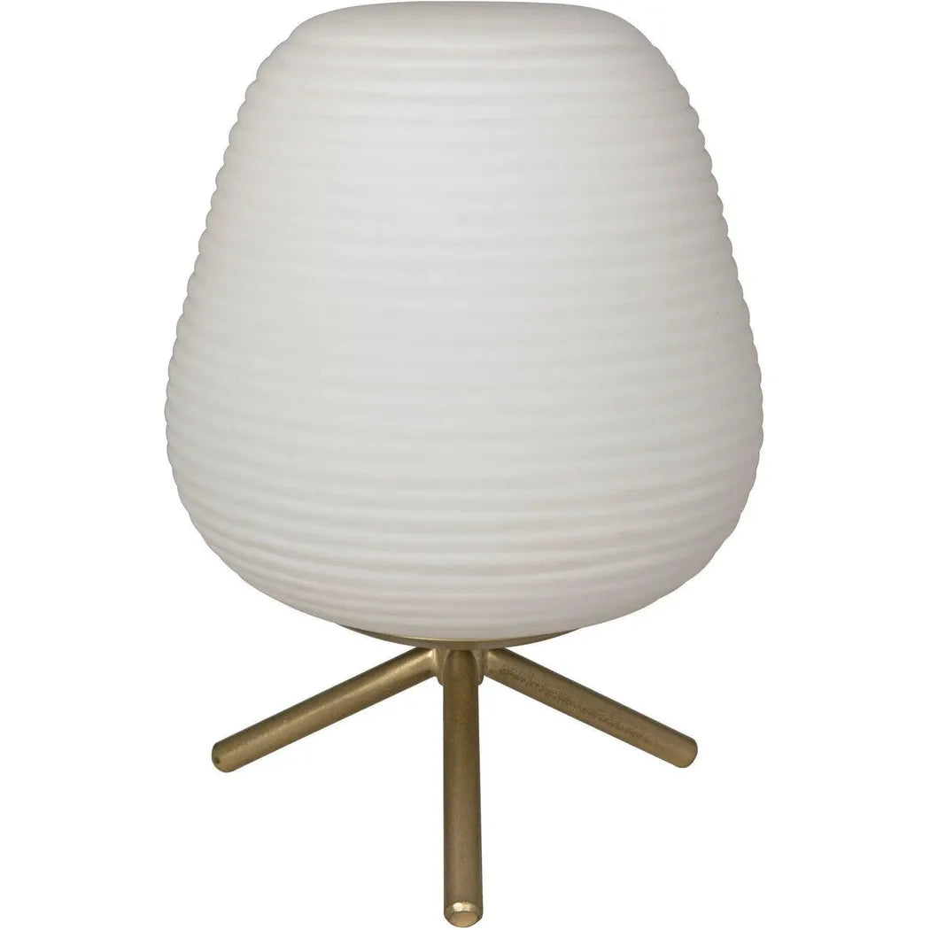 Noir Foka Table Lamp, Metal with Brass Finish