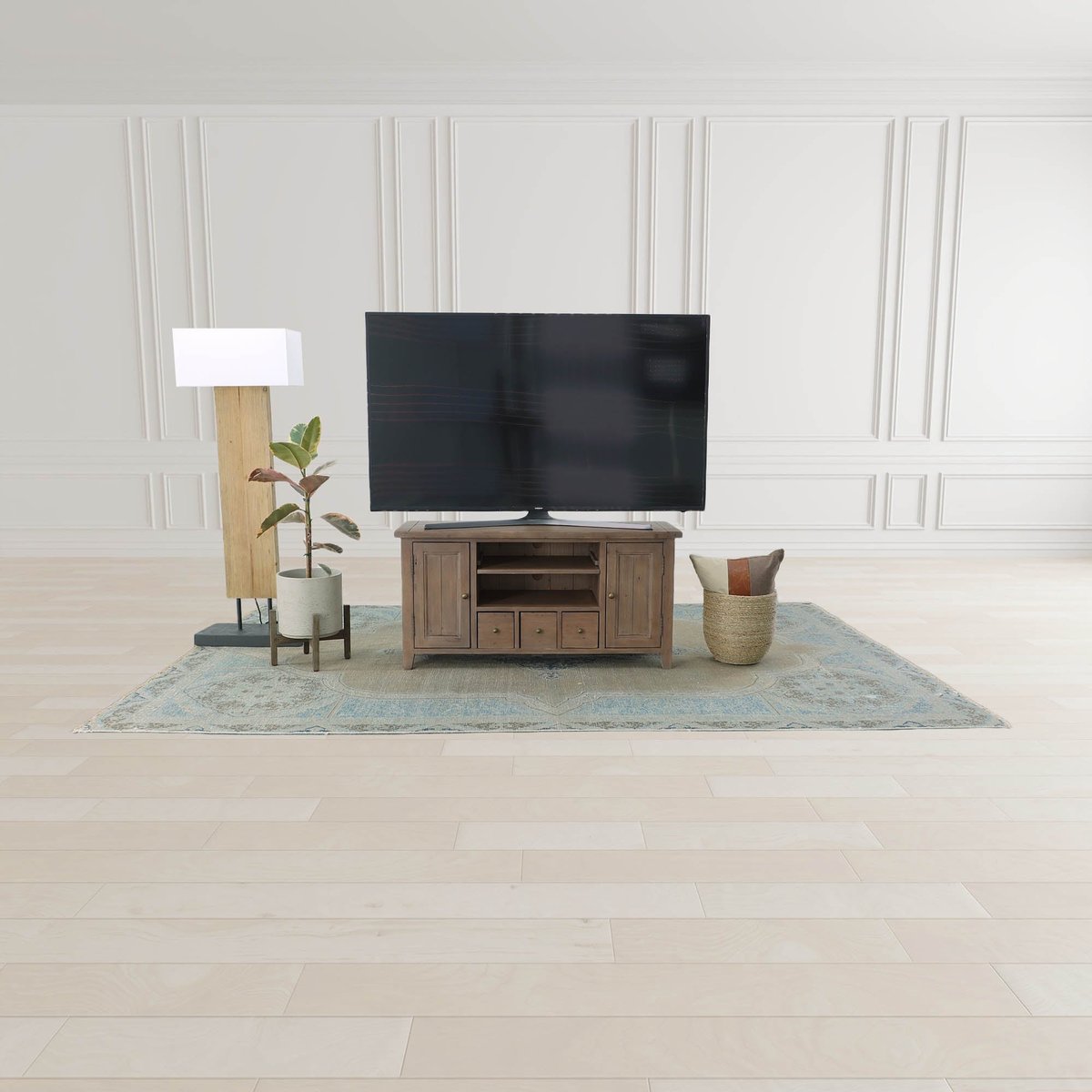 LH Home Fonte Wooden Standing Floor Lamp
