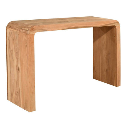 LH Home Form Curve Natural Wooden Console Table