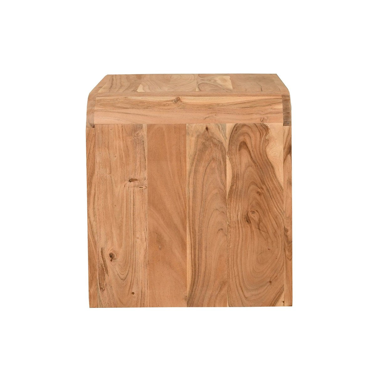 LH Home Form Curve Natural Wooden Side Table