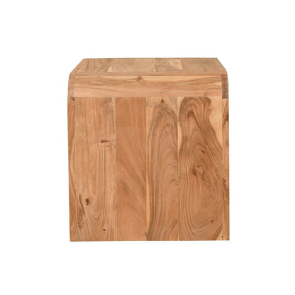 LH Home Form Curve Natural Wooden Side Table