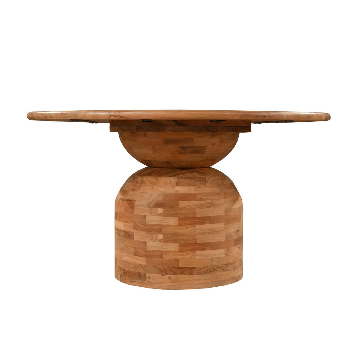 LH Home Form Natural Wooden Round Dining Table