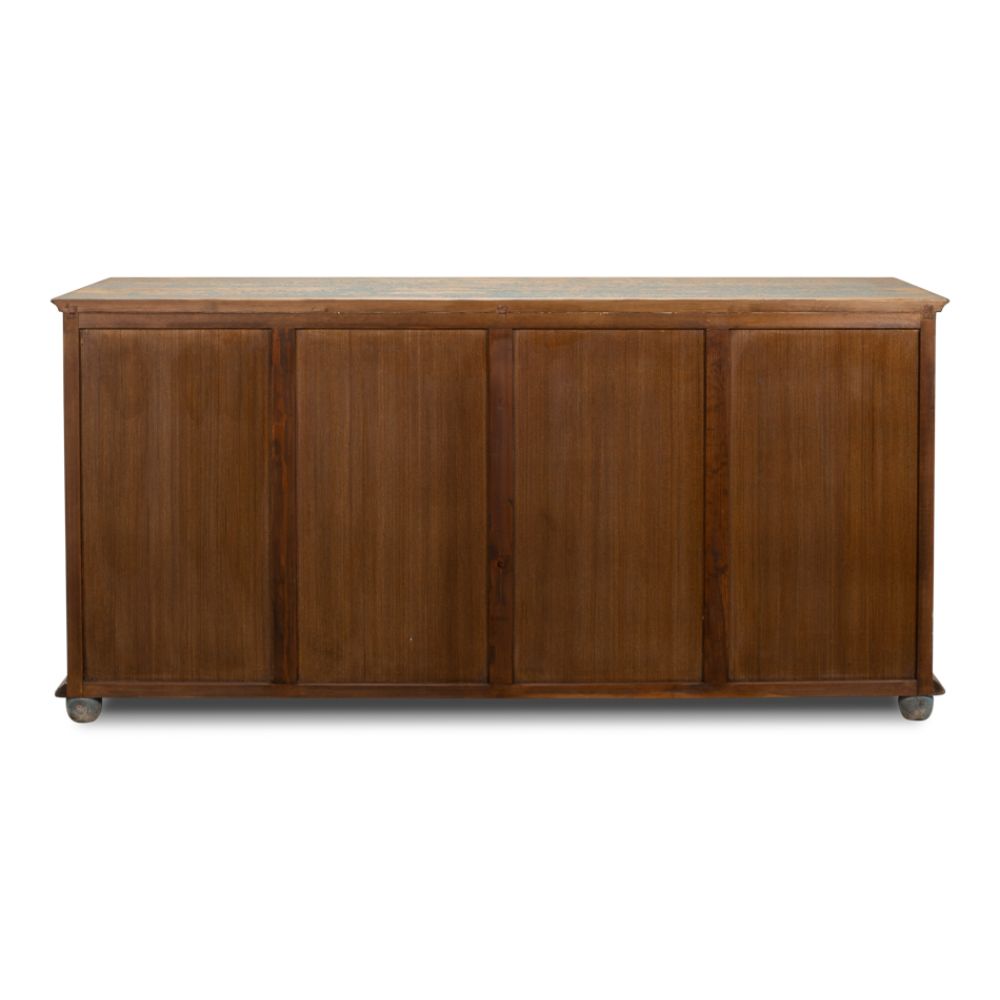 Four Diamonds Sideboard Blue-Sideboards-Sarreid-LOOMLAN