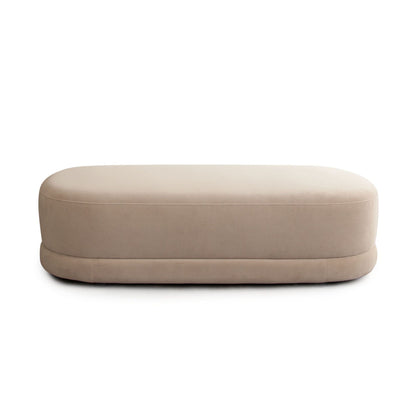 Diamond Sofa Fox Performance Fabric Oval Bedroom Bench