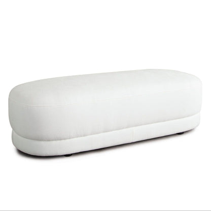 Diamond Sofa Fox Performance Fabric Oval Bedroom Bench