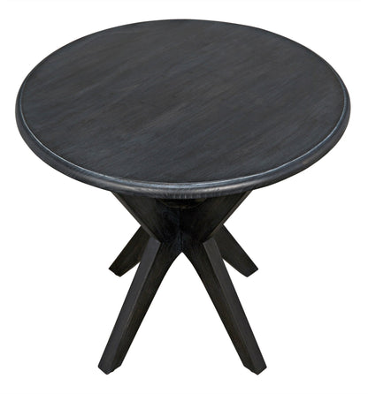 Fox Wood Round Side Table-Side Tables-Noir-Sideboards and Things