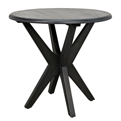 Fox Wood Round Side Table-Side Tables-Noir-Sideboards and Things