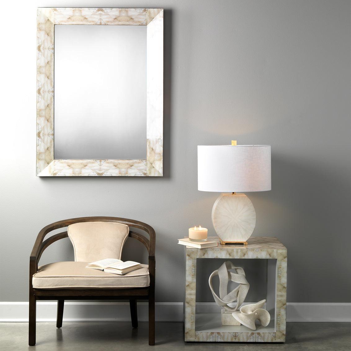 Fragment Faux Horn Rectangular Reversible Wall Mirror - Large Wall Mirrors Sideboards and Things By Jamie Young